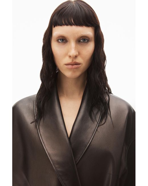 Alexander Wang Multicolor Shawl-Lapels Belted-Waist Coat