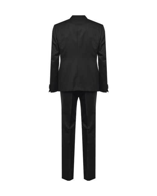 Zegna Black Two Piece Tailored Suit