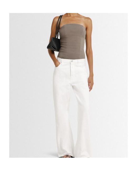 Entire studios Gray Pipette Strapless Bodysuit
