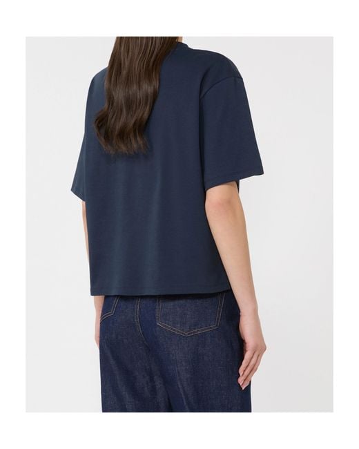 Weekend by Maxmara Blue Wkdsabato Boxy Printed T-Shirt