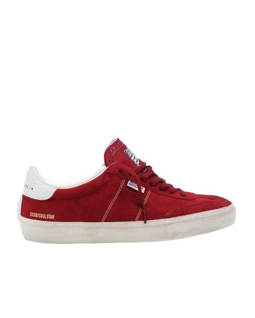Golden Goose Deluxe Brand Red Soul Star Low-Top Sneakers for men