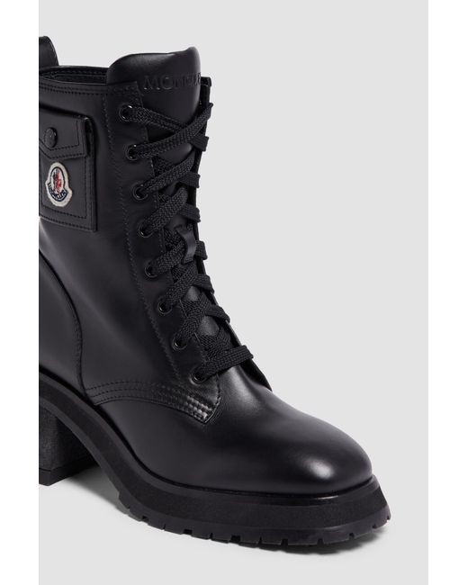 Moncler Black Gigi Lace-Up Boots