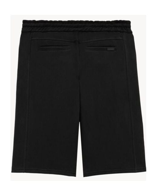 Saint Laurent Black Cassandre Bermuda Shorts for men