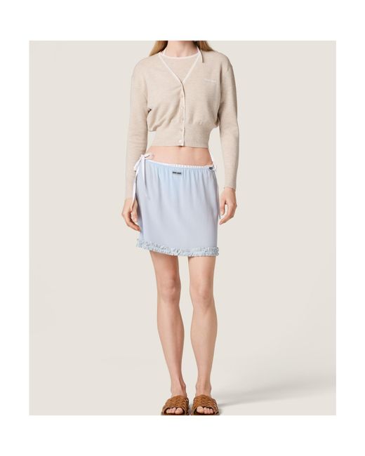 Miu Miu White Cashmere Sweater