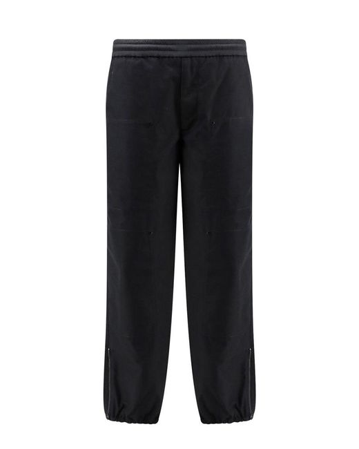 Moncler Black Straight-Leg Trousers for men