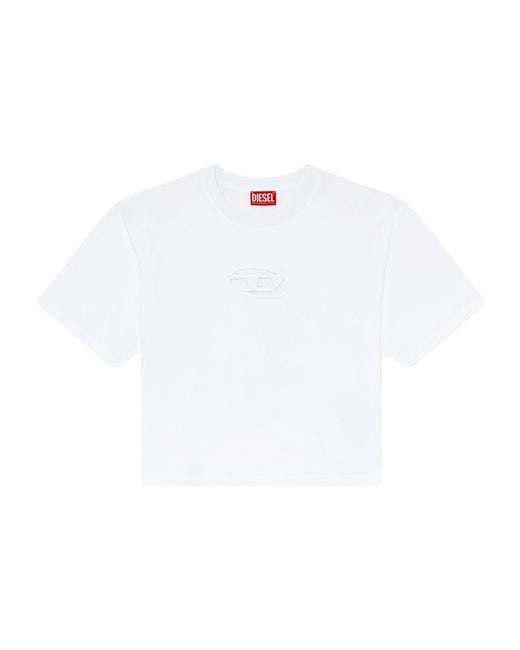 DIESEL White T-Buxt Organic Cotton T-Shirt