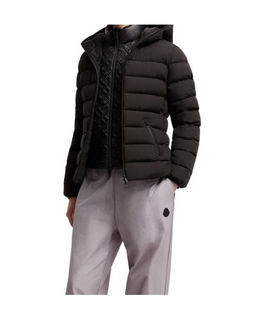 Moncler Black Herbes Zip-Up Hooded Jacket
