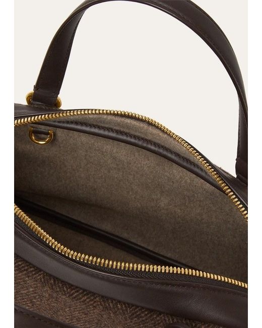 Loro Piana Brown Small Needle Bag