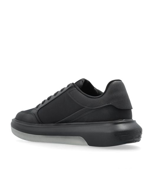 Emporio Armani Black Sneakers With Logo for men