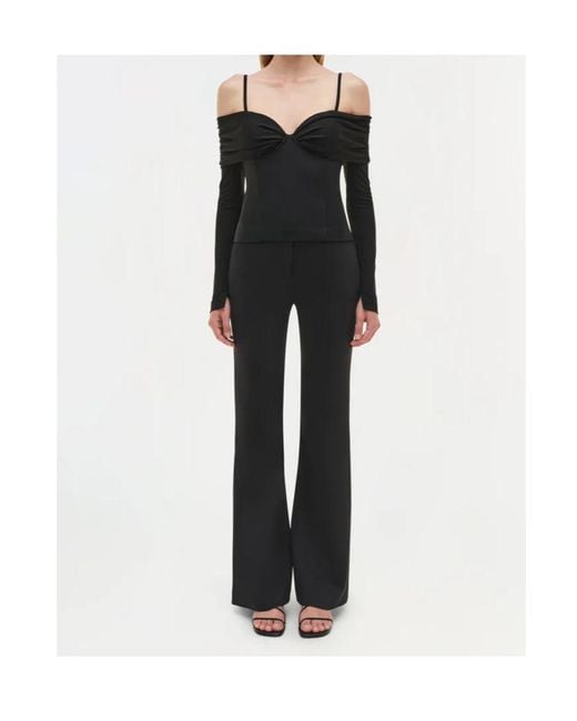 Jonathan Simkhai Black Off-Shoulder Top