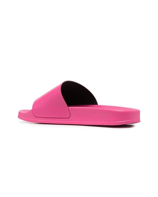 Off-White c/o Virgil Abloh Pink Arrows Logo Print Slides