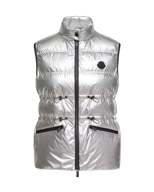 Moncler Gray Pin Down Gilet