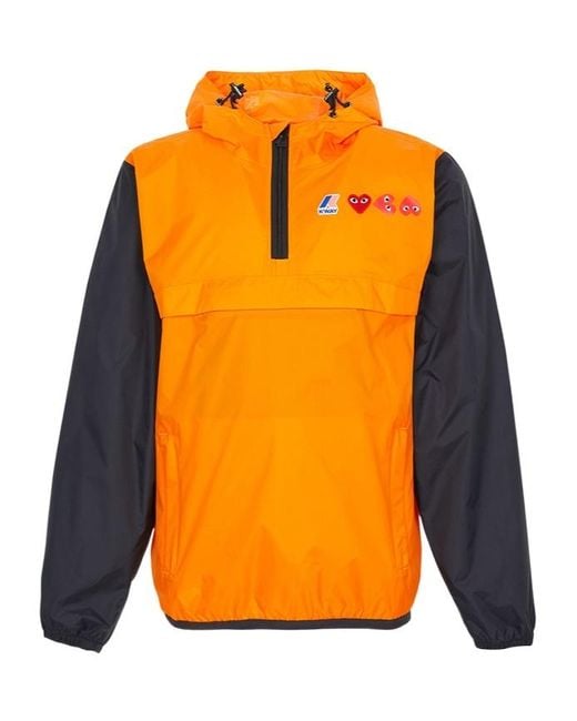 COMME DES GARÇONS PLAY Orange X K-Way Jacket for men