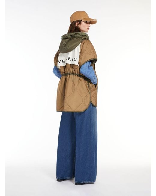 Weekend by Maxmara Green Zip-Up Drawstring Reversible Jacket