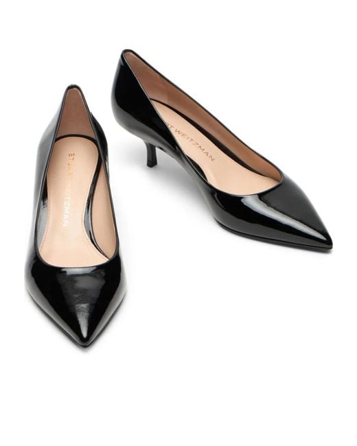 Stuart Weitzman Black Stuart Power Pump 50