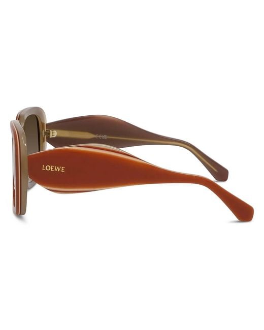 Loewe Brown Square Frame Sunglasses