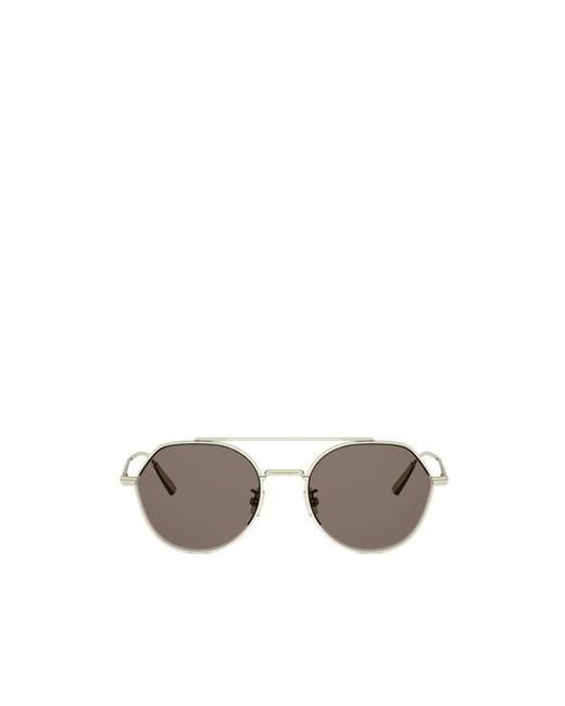 Dior Metallic Eyewear Round Frame Sunglasses for men