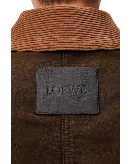 Loewe Brown Logo Patch Regular Fit Jacket