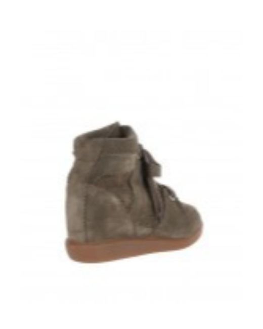Isabel Marant Brown Bobby Wedge Sneakers