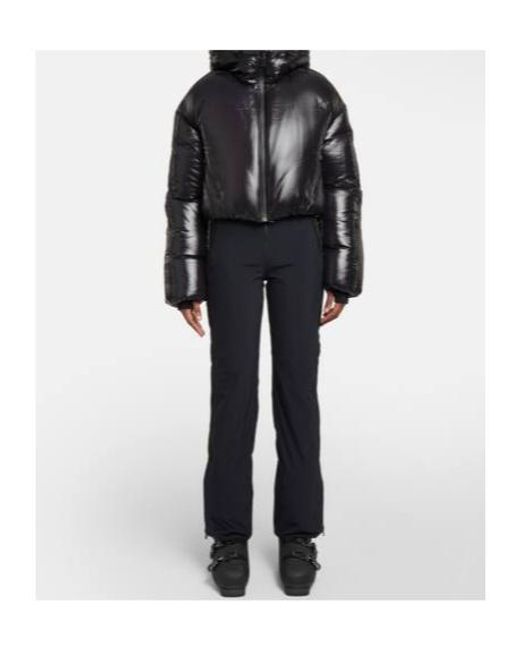 Aztech Mountain Black Daisy Cropped Down Ski Jacket
