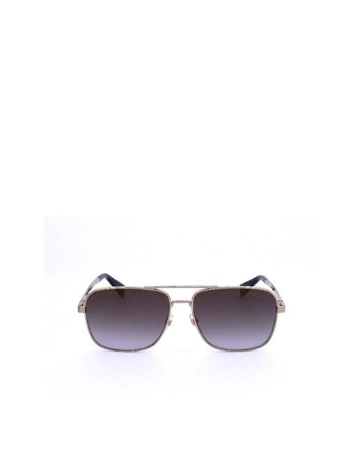 Marc Jacobs Purple Eyewear Pilot Frame Sunglasses for men
