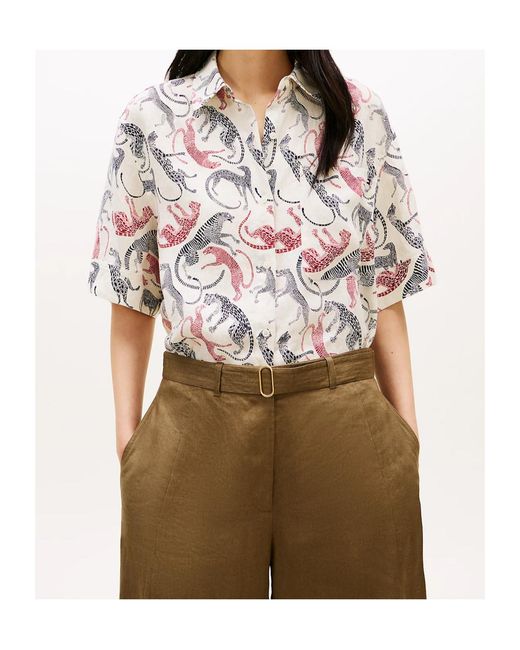 Tommy Hilfiger White Short Sleeve Shirt