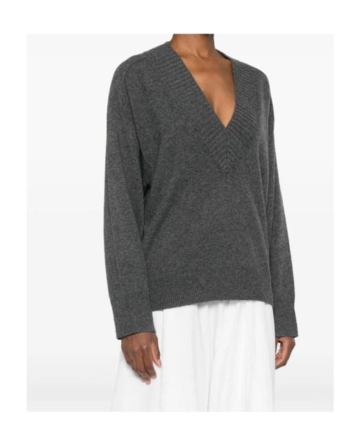 Loulou de Saison Black V-Neck Sweater