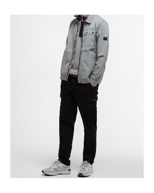 Barbour Gray Long-Sleeved Casual Jacket for men