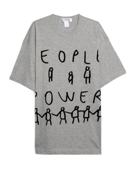 Comme des Garçons Gray Crew Neck Short-Sleeved T-Shirt for men