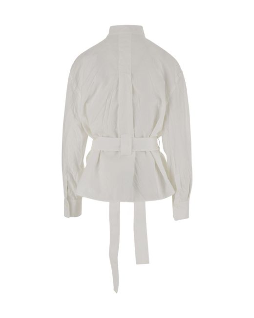 Ferragamo White Ferragamo Saharan Shirt