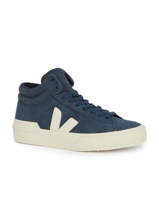 Veja Blue Logo-Lacing Casual Sneakers