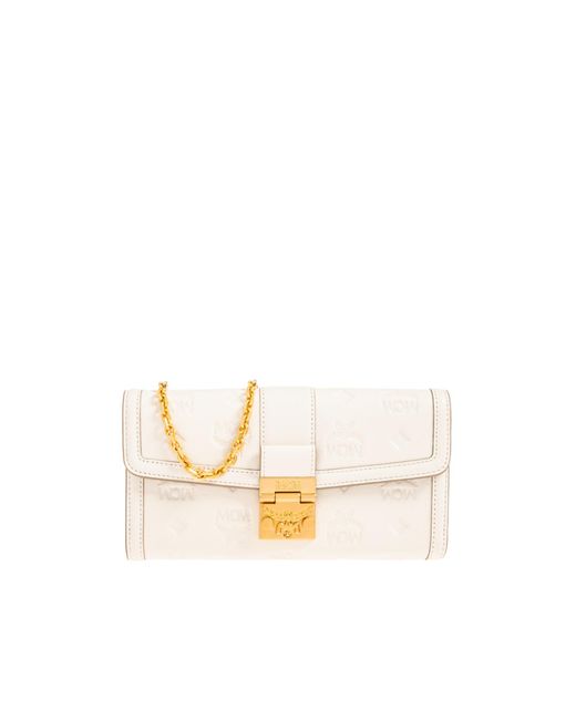 MCM White Logo Wallet