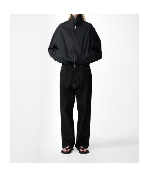 Studio Nicholson Black Long-Sleeve Stand-Collar Jacket for men