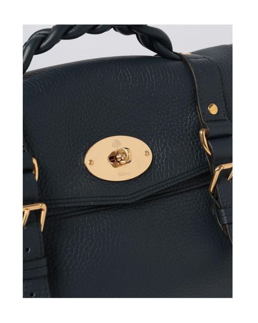 Mulberry Blue Alexa Twist-Lock Crossbody Bag