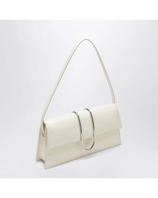 Jacquemus White Le Bambino Long Calfskin Tote Bag