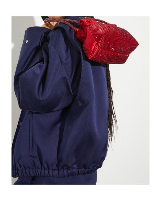 MAX&Co. Red Rhinestone Shoulder Bag