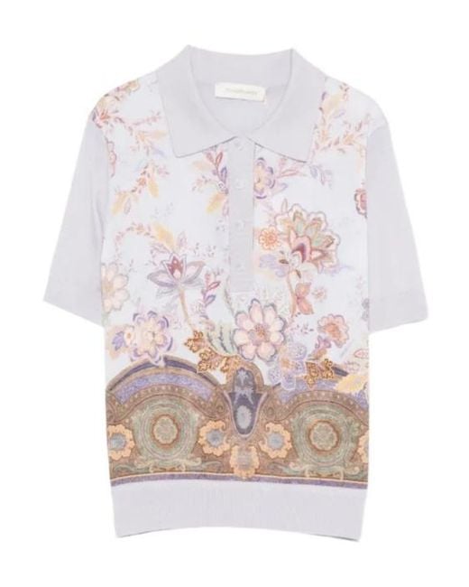 Zimmermann White Luna Floral Print Jersey
