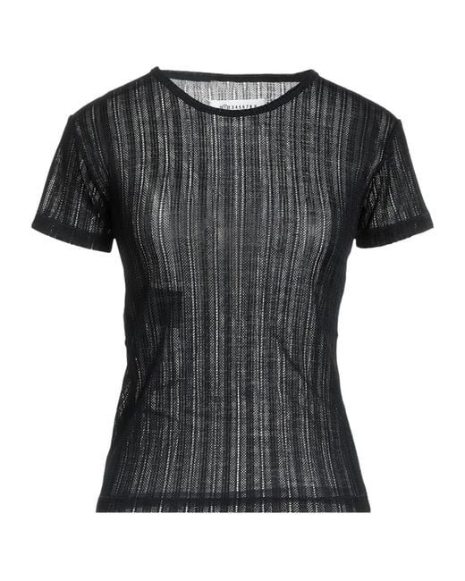 Maison Margiela Black Plain Colour Jumper