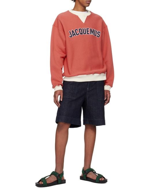 Jacquemus Red The Baseball Sweatshirt for men