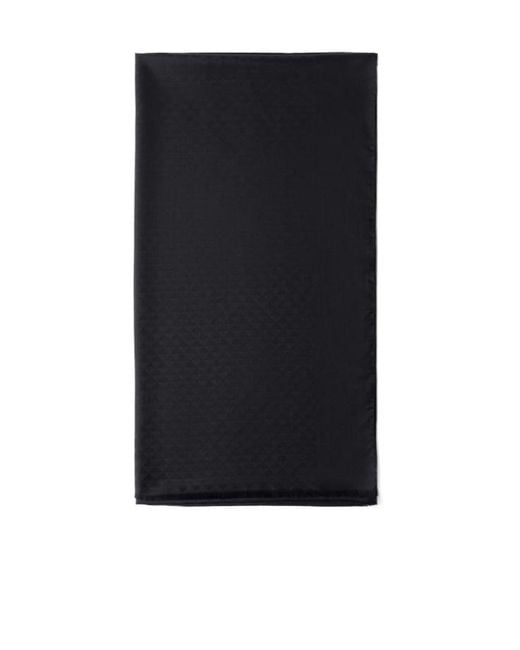 Prada Black Wool And Silk Scarf for men