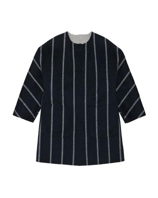 Max Mara Blue Striped Blouse