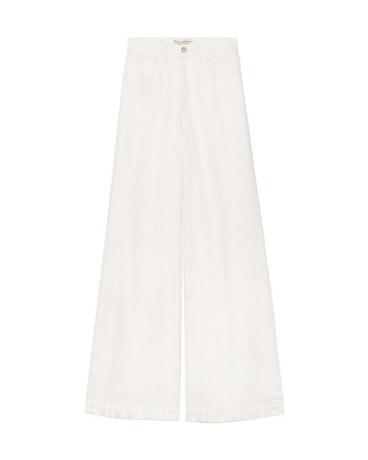 Nili Lotan White Belt Loop Jeans