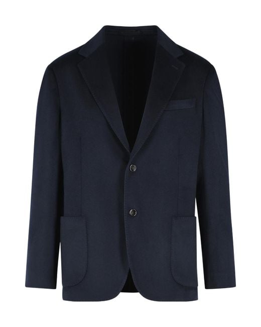Lardini Blue Roma Single-Breasted Blazer for men
