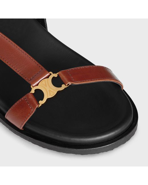Céline Black Maud Sandal With Triomphe