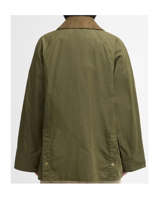Barbour Green Corduroy-Collar Jacket