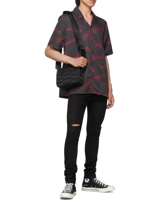Ksubi Black Ace Slice Skinny Jeans for men