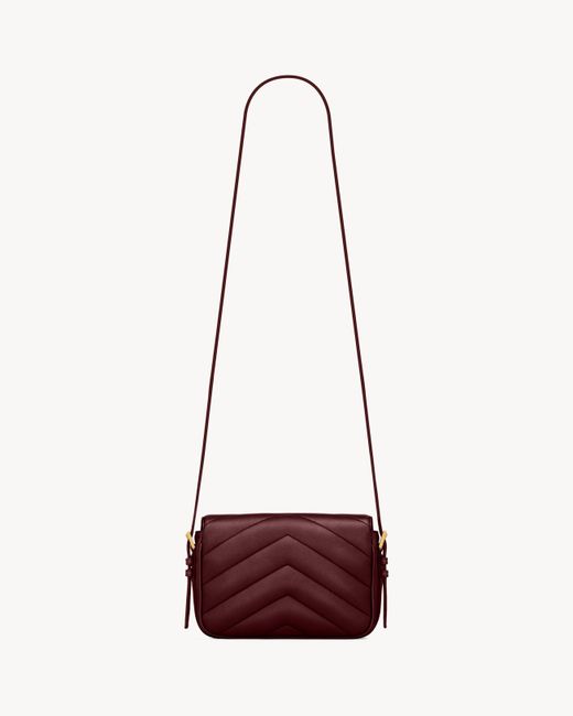 Saint Laurent Red Loulou Toy Quilted Crossbody Bag