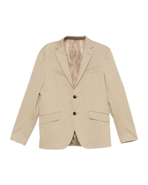 Etro Natural Notched-Lapel Blazer for men