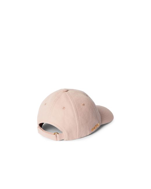 Gucci Pink Canvas Baseball Hat