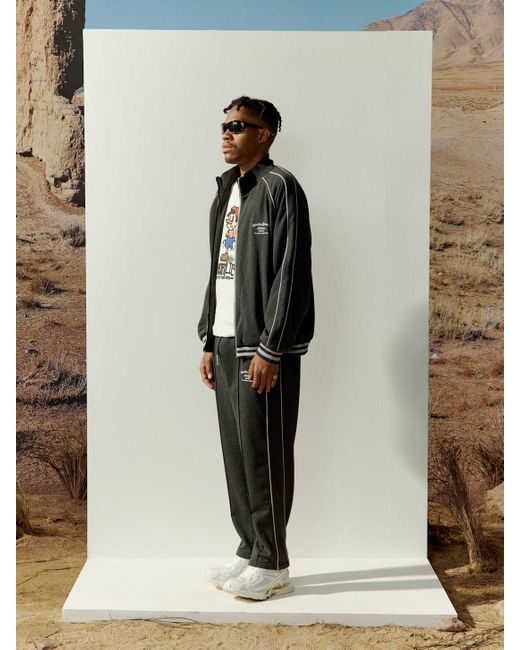 CHARLIE LUCIANO Gray Dark Logo Sweatpants for men